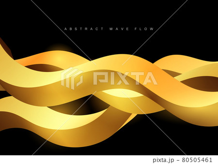Luxury background Golden shapes black background Geometric cover design 80505461