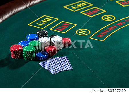 Poker play. Chips and cards Poker play. Chips and cards 80507290
