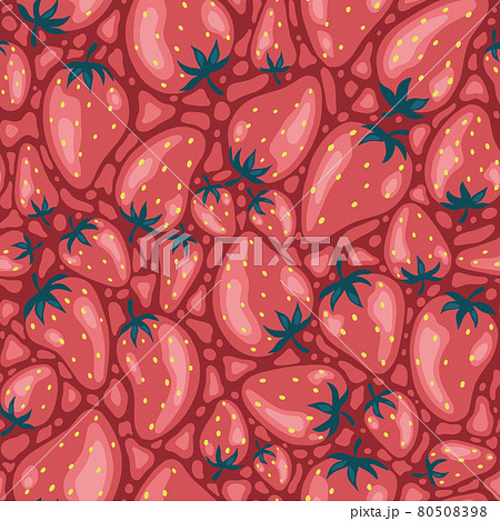 Strawberries pattern, colorful seamless vector pattern with hand drawn summer berries, pink and red fruit, good as fabric print, colored cartoon illustrations Strawberries pattern, colorful seamless vector pattern with hand drawn summer berries, pink and red fruit, good as fabric print, colored cartoon illustrations 80508398