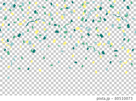 パーティー紙吹雪背景素材 グリーン系 パーティー紙吹雪背景素材 グリーン系 80510073