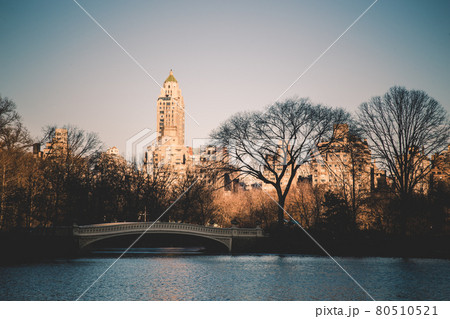 New York City, Central Park with Jacqueline Kennedy Onassis Reservoir. New York City, Central Park with Jacqueline Kennedy Onassis Reservoir. 80510521