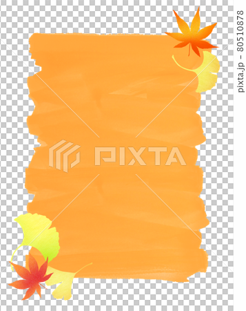 Handwritten autumn frame material Handwritten autumn frame material 80510878