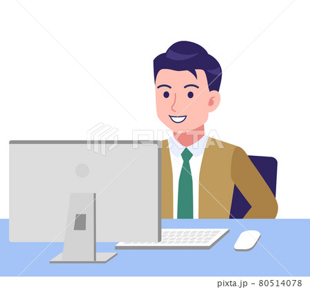 真面目そうなネクタイの男性 真面目そうなネクタイの男性 80514078