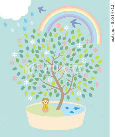 箱庭のイラスト素材