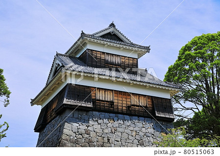 【熊本県】晴天下の熊本城　未申櫓 80515063