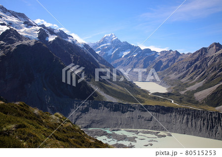 セアリー・ターンズ・トラックからのアオラキ マウント・クック国立公園の景色(ニュージーランド) セアリー・ターンズ・トラックからのアオラキ マウント・クック国立公園の景色(ニュージーランド) 80515253