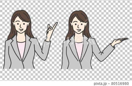 一個穿著西裝的女人解釋 一個穿著西裝的女人解釋 80516980