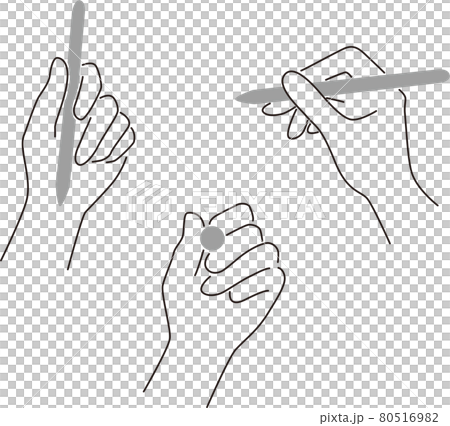 Hand with a pen Hand with a pen 80516982