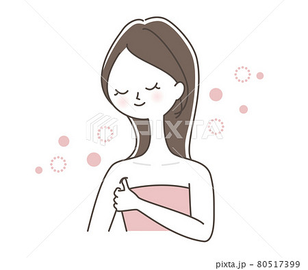 脇下のマッサージをする女性 脇下のマッサージをする女性 80517399