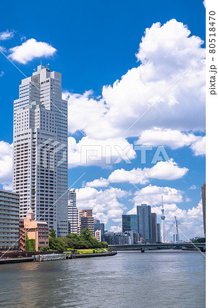 《東京都》東京ベイエリア・隅田川沿いの街並み 《東京都》東京ベイエリア・隅田川沿いの街並み 80518470