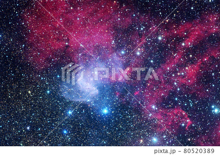 Cluster of stars. Nebula. Elements of this image furnished by NASA 80520389