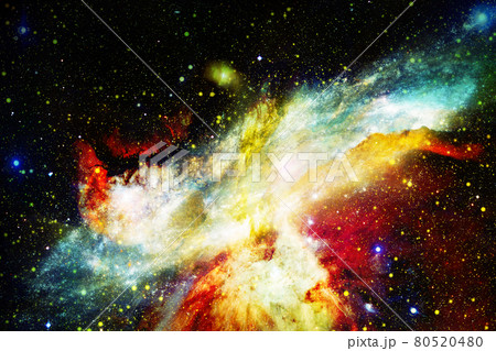 Nebula, cluster of stars in deep space. Elements of this image furnished by NASA 80520480