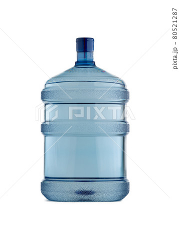 large gallon of water isolated on white background 80521287