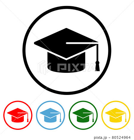 flat graduation icon