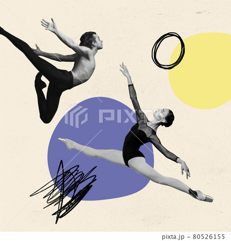 Ballet and creativity. Surrealism, minimalism... - Stock Photo [80526155] -  PIXTA