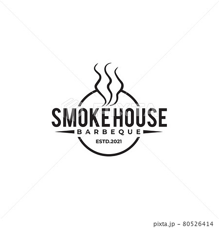 Barbeque house logo design template Barbeque house logo design template 80526414