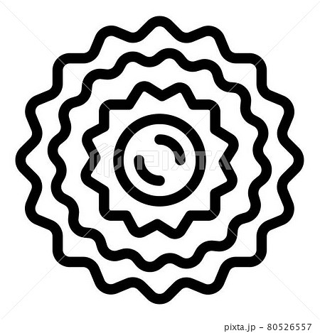 Bike wheel star icon, outline style 80526557