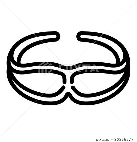 Cycling glasses icon, outline style 80526577