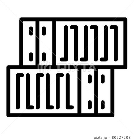 Cargo container icon, outline style 80527208
