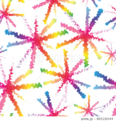 Hippie Tie Dye Rainbow LGBT Seamless Pattern in Abstract Background Style. Colorful Shibori Psychedelic Texture with Swirl and Stripe 80528344