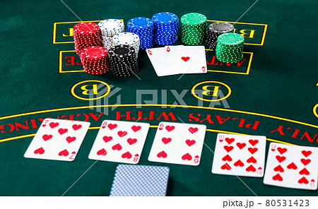 Poker play. Chips and cards Poker play. Chips and cards 80531423