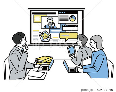プレゼン ミーティング資料に使えるビジネスシーンイラスト 説明 マーケティング 打ち合わせ のイラスト素材 プレゼン ミーティング資料に使えるビジネスシーンイラスト 説明 マーケティング 打ち合わせ のイラスト素材