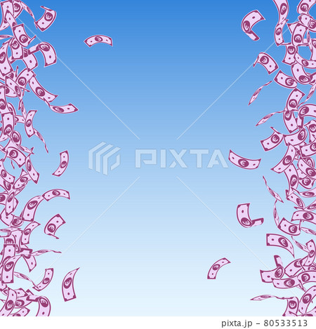 European Union Euro notes falling. Small EUR bills 80533513