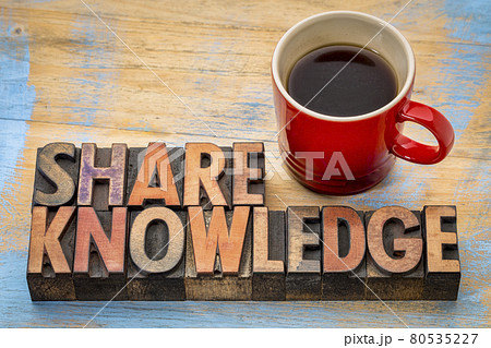 Share knowledge word abstract 80535227