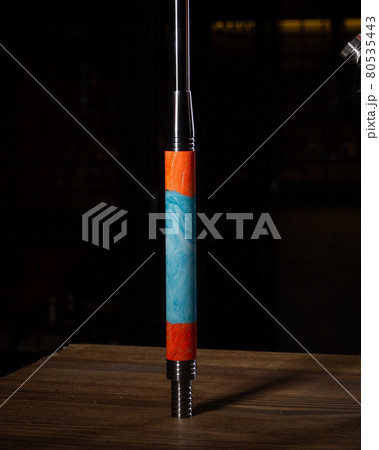 part of the hookah, modern design, on a background. part of the hookah, modern design, on a background. 80535443