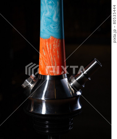 part of the hookah, modern design, on a background. part of the hookah, modern design, on a background. 80535444