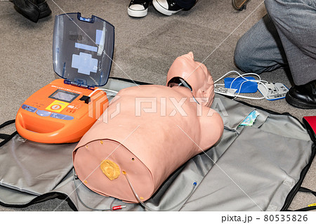救急救命講習会 AEDの使用方法 救急救命講習会 AEDの使用方法 80535826