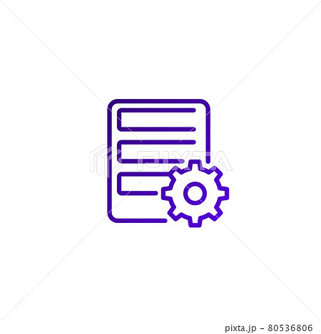 mainframe or server settings line icon 80536806