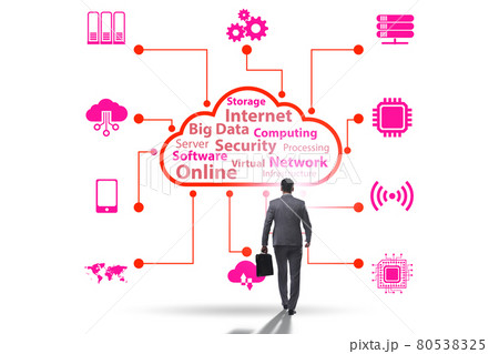 Cloud computing in technology concept Cloud computing in technology concept 80538325
