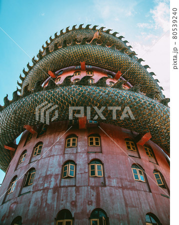 Dragon temple Wat Samphran in Nakhon Pathom, Thailand 80539240