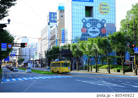 熊本城界隈 城下町と路面電車 熊本城界隈 城下町と路面電車 80540922