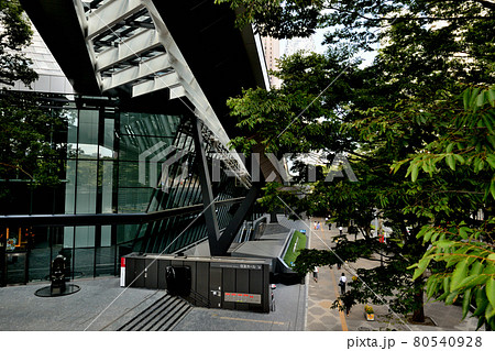 新宿新都心　新宿中央公園からの超高層ビル群の風景 80540928