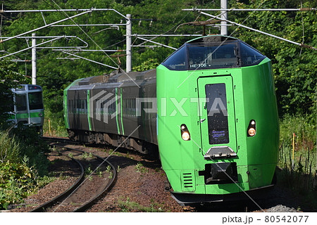 JR北海道789系特急ライラック函館本線大麻にて 80542077