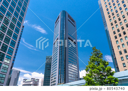 《東京都》汐留のオフィス街・東京都市風景 80543740