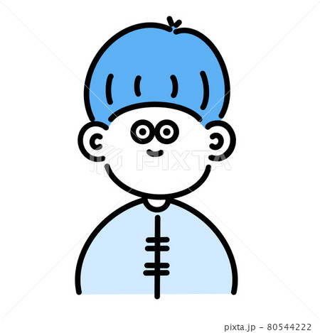 シンプルなデザインの男の子アイコン 80544222