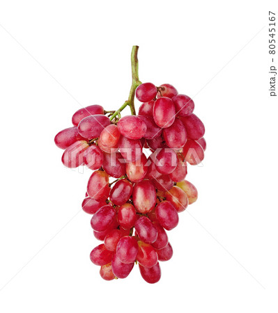 Red grape isolated on white background 80545167