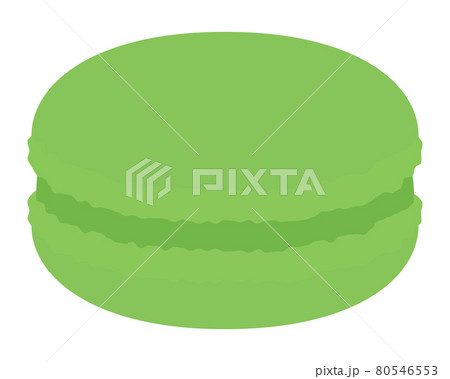 マカロン 抹茶 緑 ベクターイラスト マカロン 抹茶 緑 ベクターイラスト 80546553