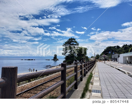 青空と海沿いの道 青空と海沿いの道 80547448