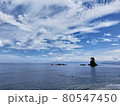空と海と小波と小島 80547450
