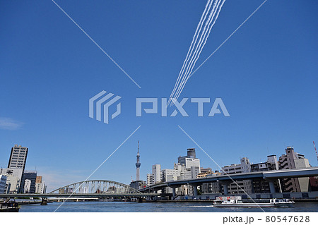 ブルーインパルス 東京 隅田川 ブルーインパルス 東京 隅田川 80547628