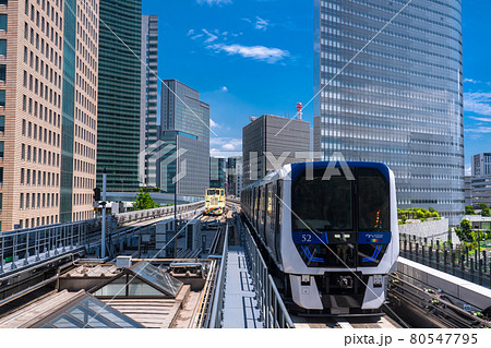 《東京都》汐留オフィス街・新交通ゆりかもめ 80547795