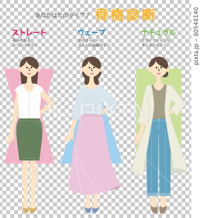 骨格診断全身図イラスト04 80548140