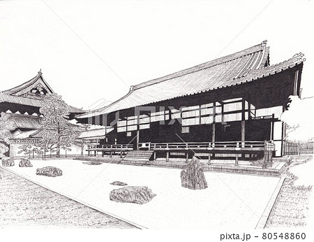 相国寺のイラスト素材