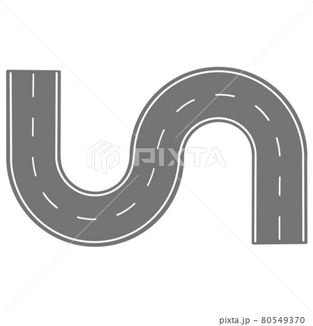 S字カーブ センターライン有り S字カーブ センターライン有り 80549370