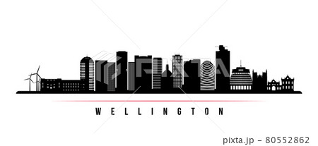 Wellington skyline horizontal banner.  80552862