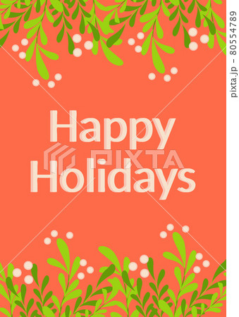 Christmas and Happy New Year templates. Trendy retro style. 80554789